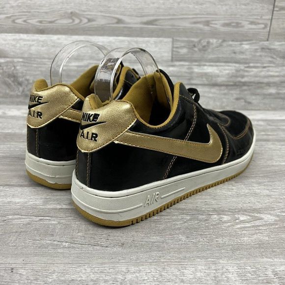 NIKE Vintage Rare Men’s Size 9 Black & Gold Low cut Air Force Sneaker From Japan main image 8